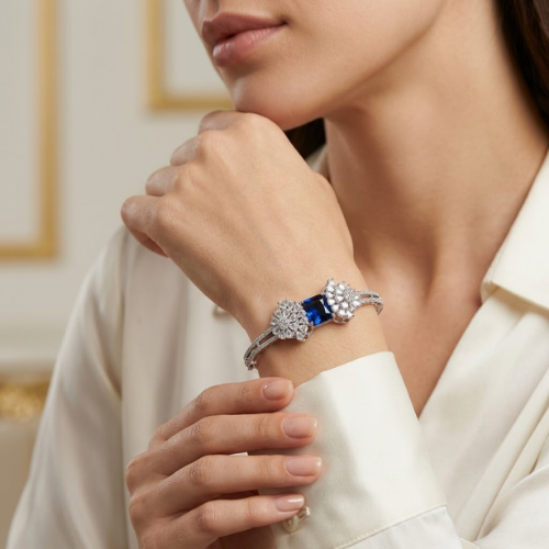 Royal Sapphire American Diamond Bracelet