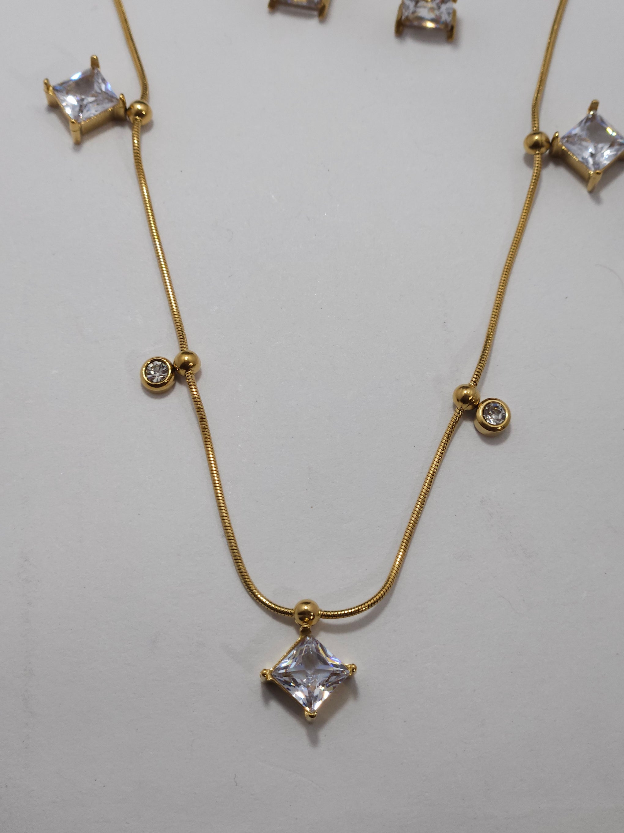 Princess Spark Anti-Tarnish Necklace Set