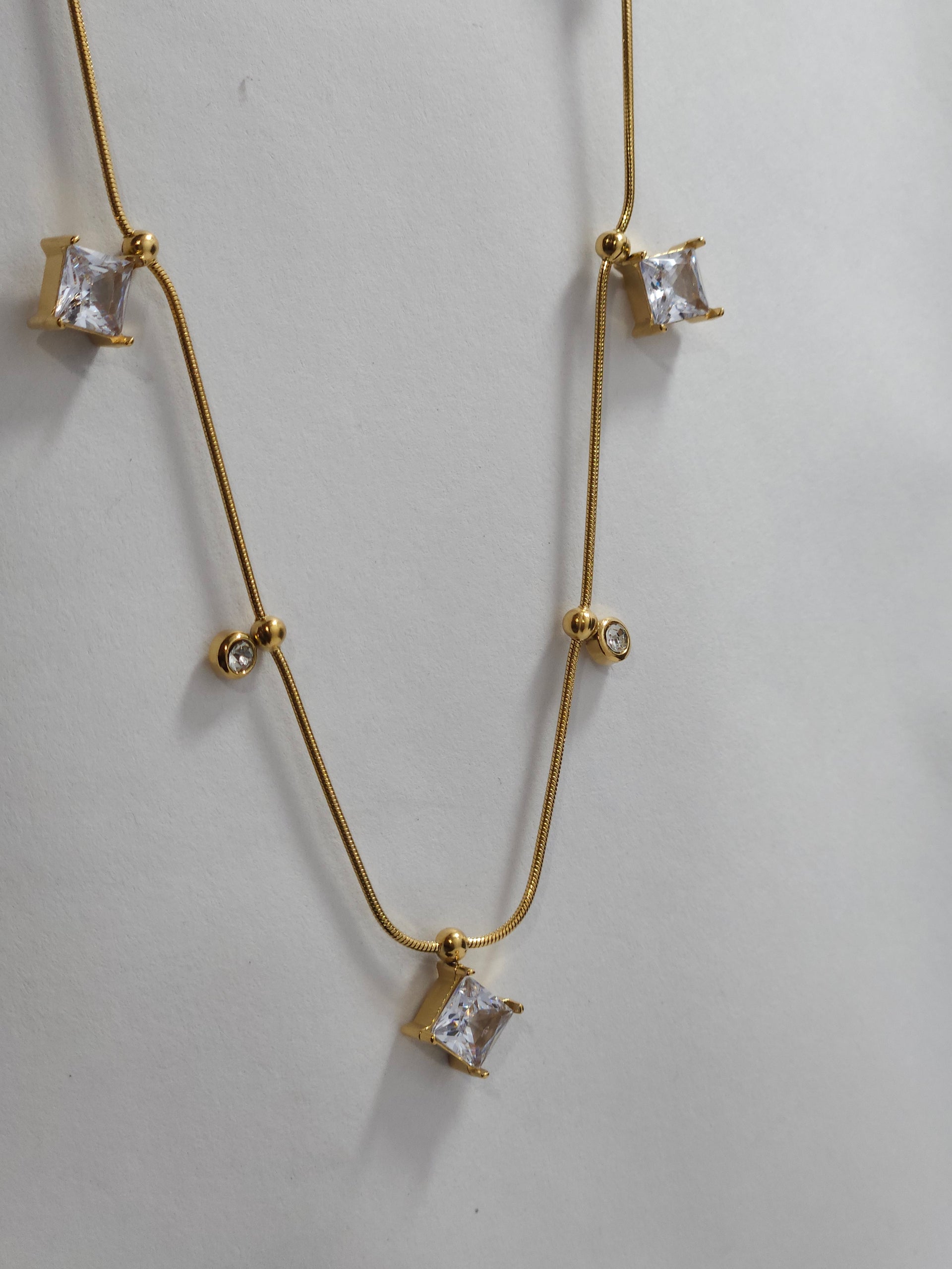 Princess Spark Anti-Tarnish Necklace Set
