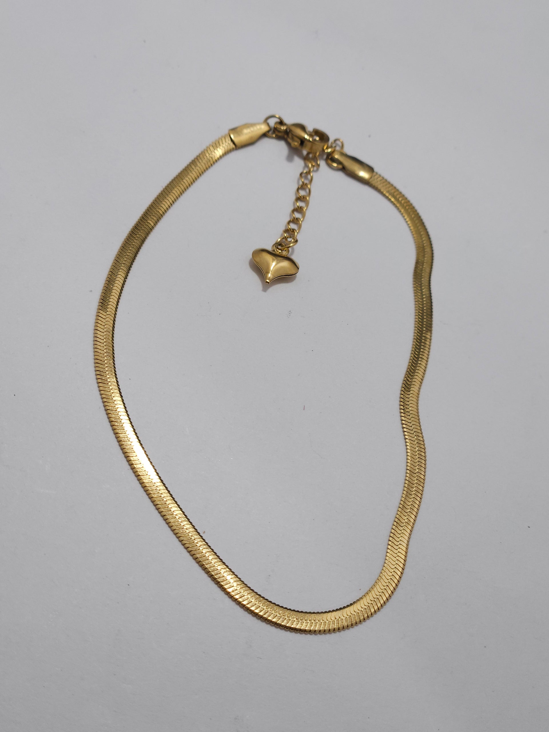 Anti-Tarnish Gold Finish Sleek Snake Chain Bracelet
