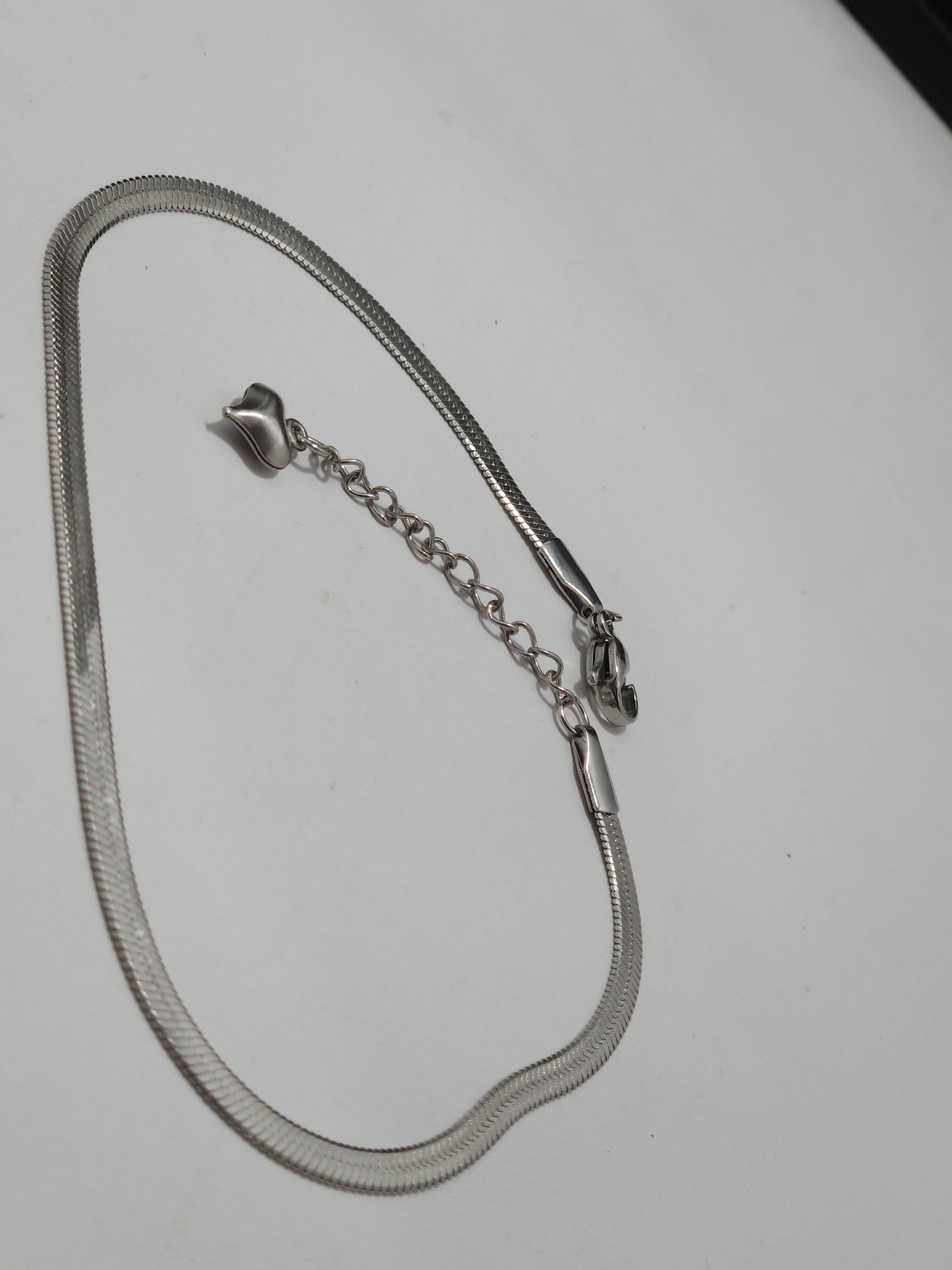 Anti-Tarnish Silver Snake Chain Anklet