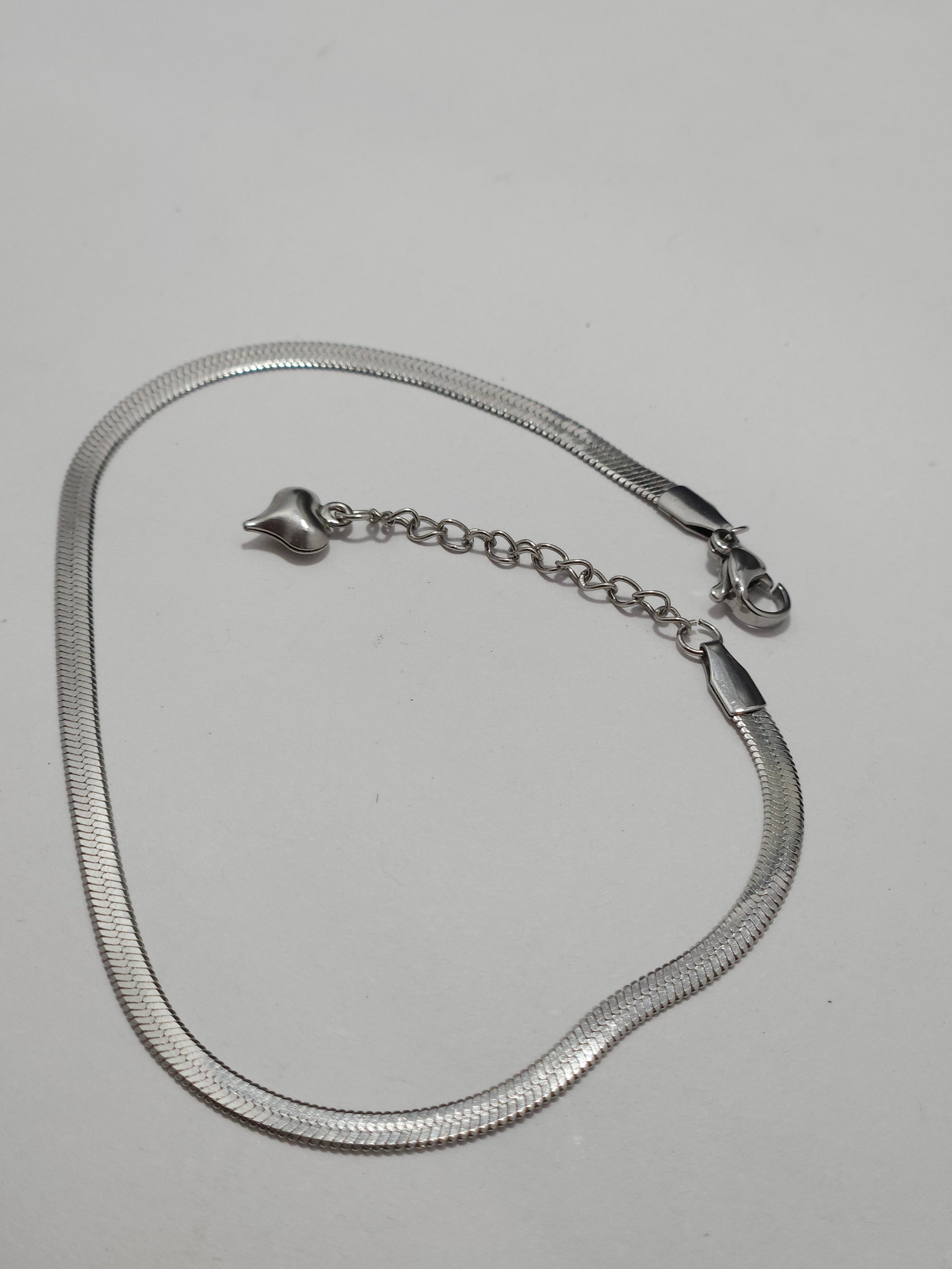 Anti-Tarnish Silver Snake Chain Anklet