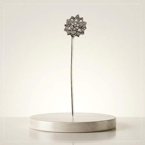Oxidised Mandala Hair Pin