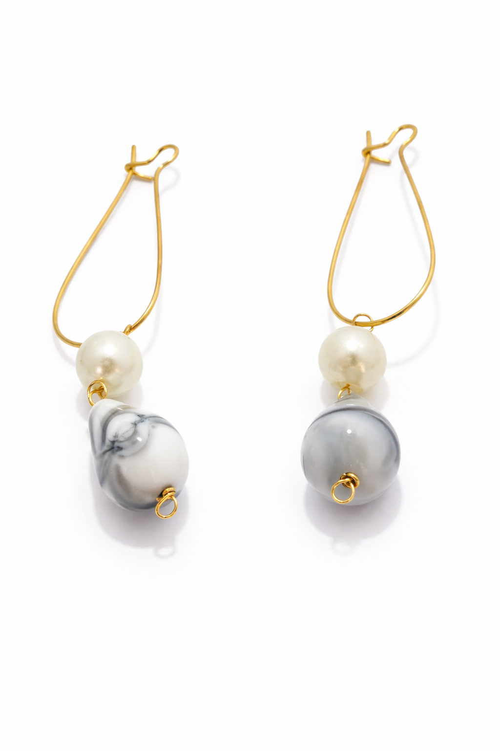 Marble Pearl Luxe Beaded Necklace Set