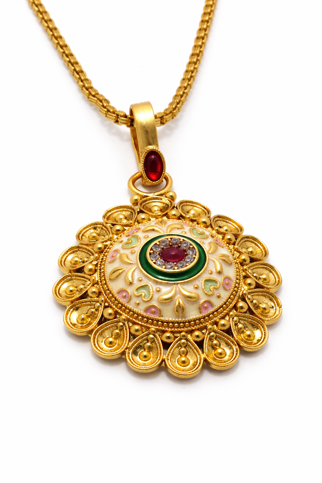 Rajsi Mandala Rajwadi Pendant Set