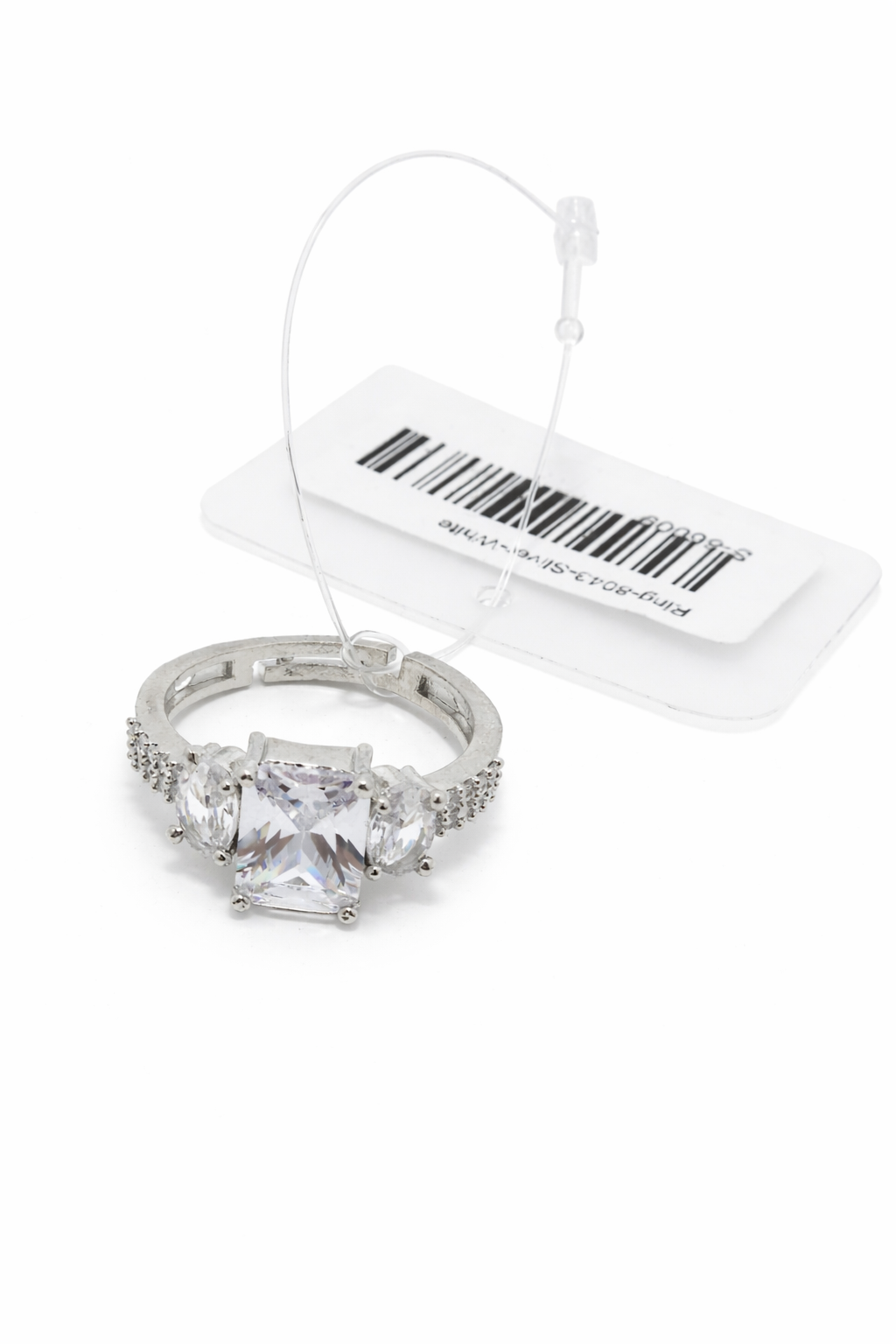 Princess Trio American Diamond Engagement Ring