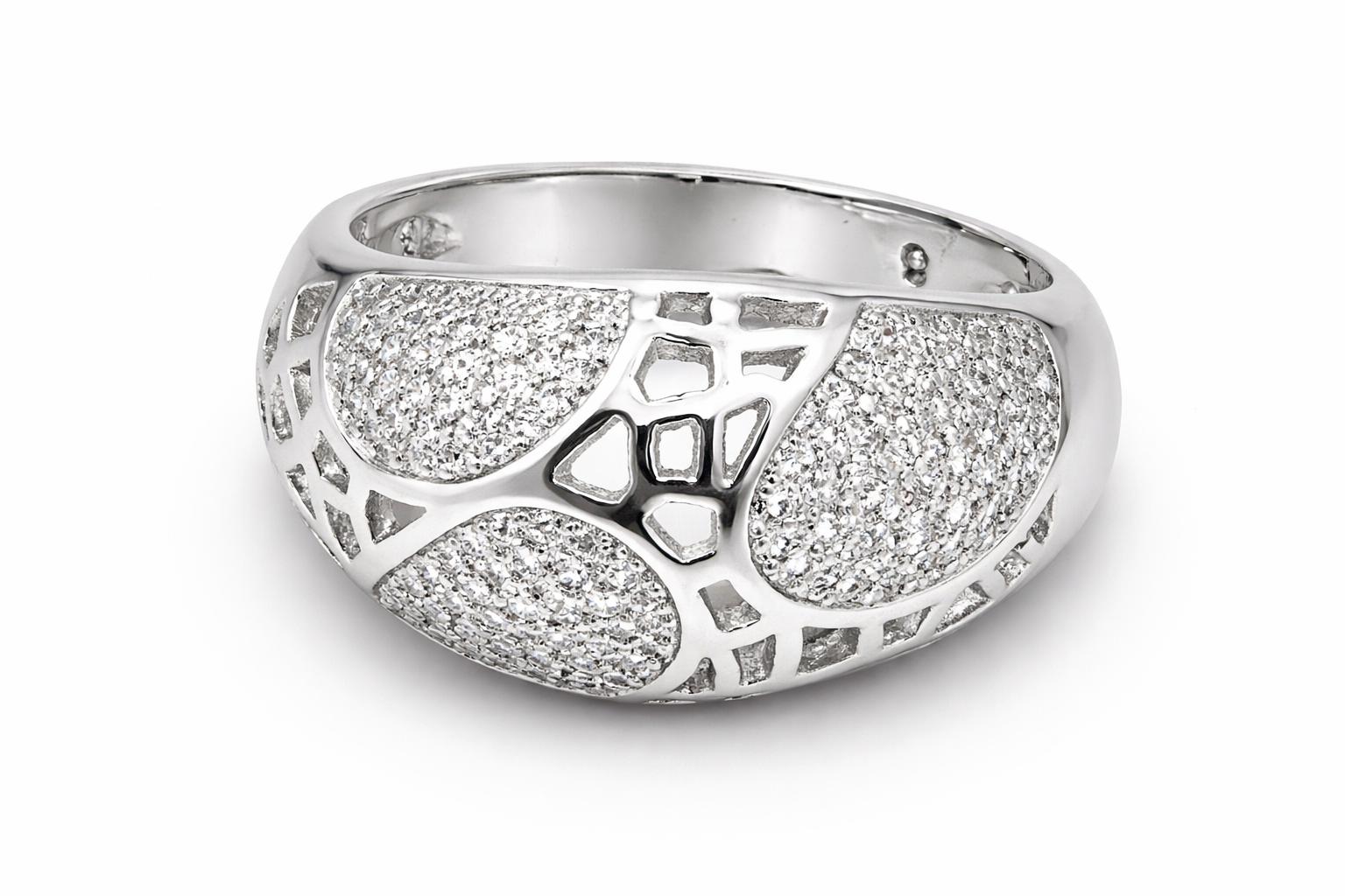 Celestial Mesh American Diamond Ring