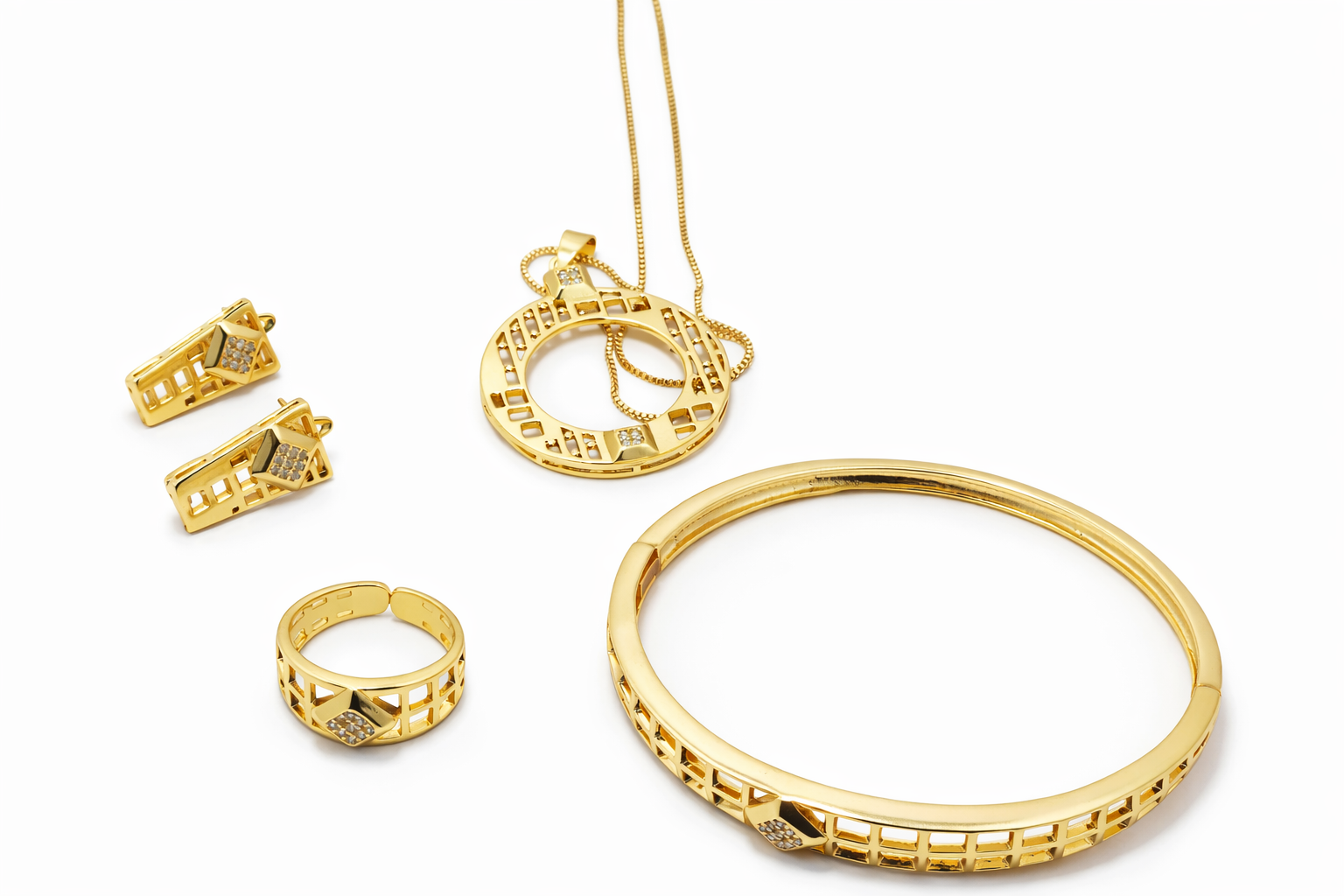 Luxe Geo Glow Combo Jewelry