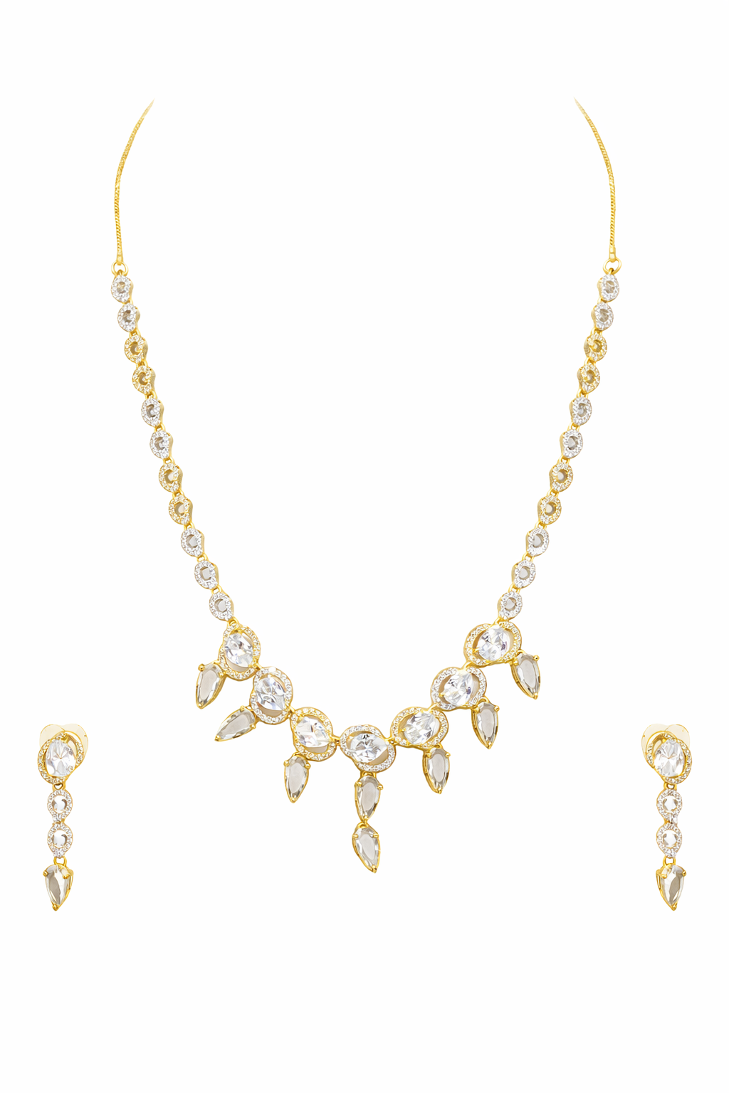 Blush Royale Crystal Necklace Set