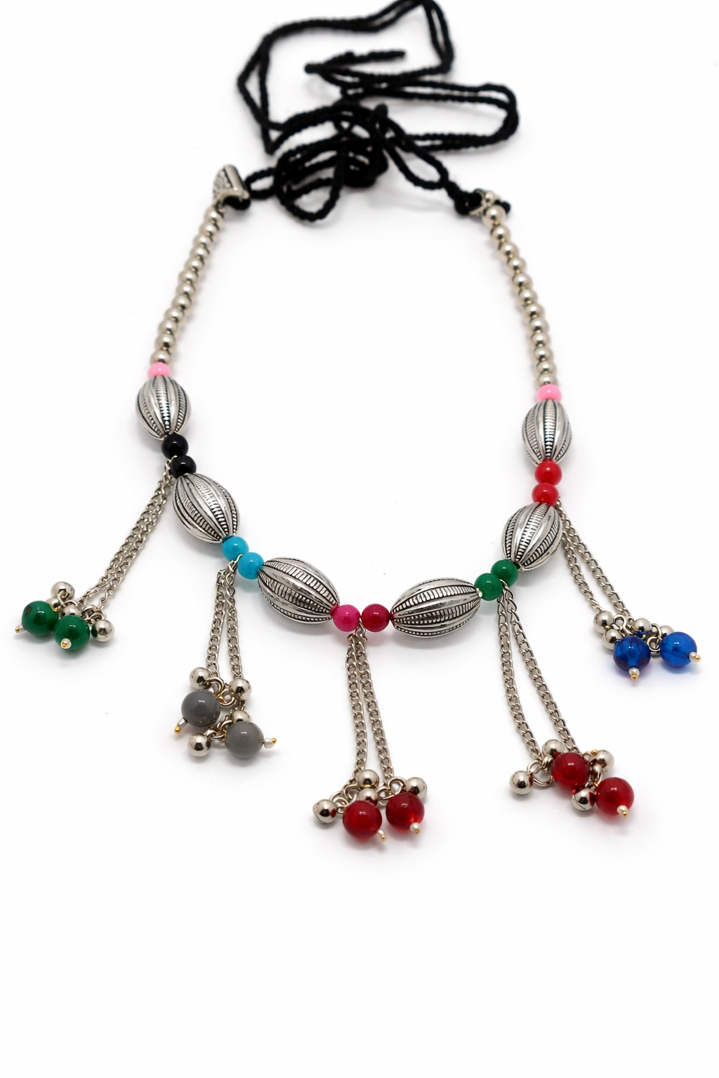Oxidised Multicolor Beaded Kamarbandh (Waist Belt)