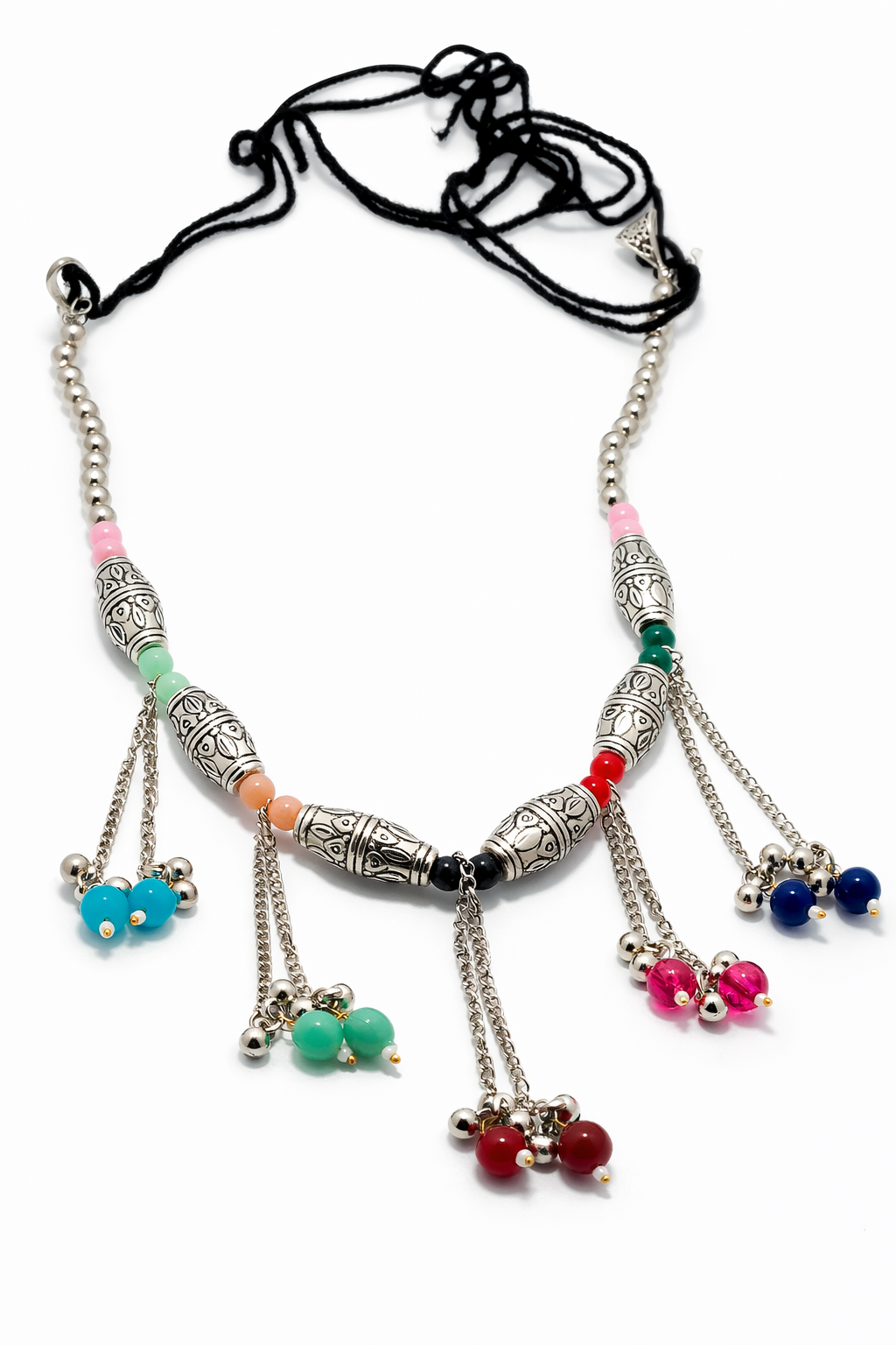Oxidised Multicolor Beaded Kamarbandh (Waist Belt)