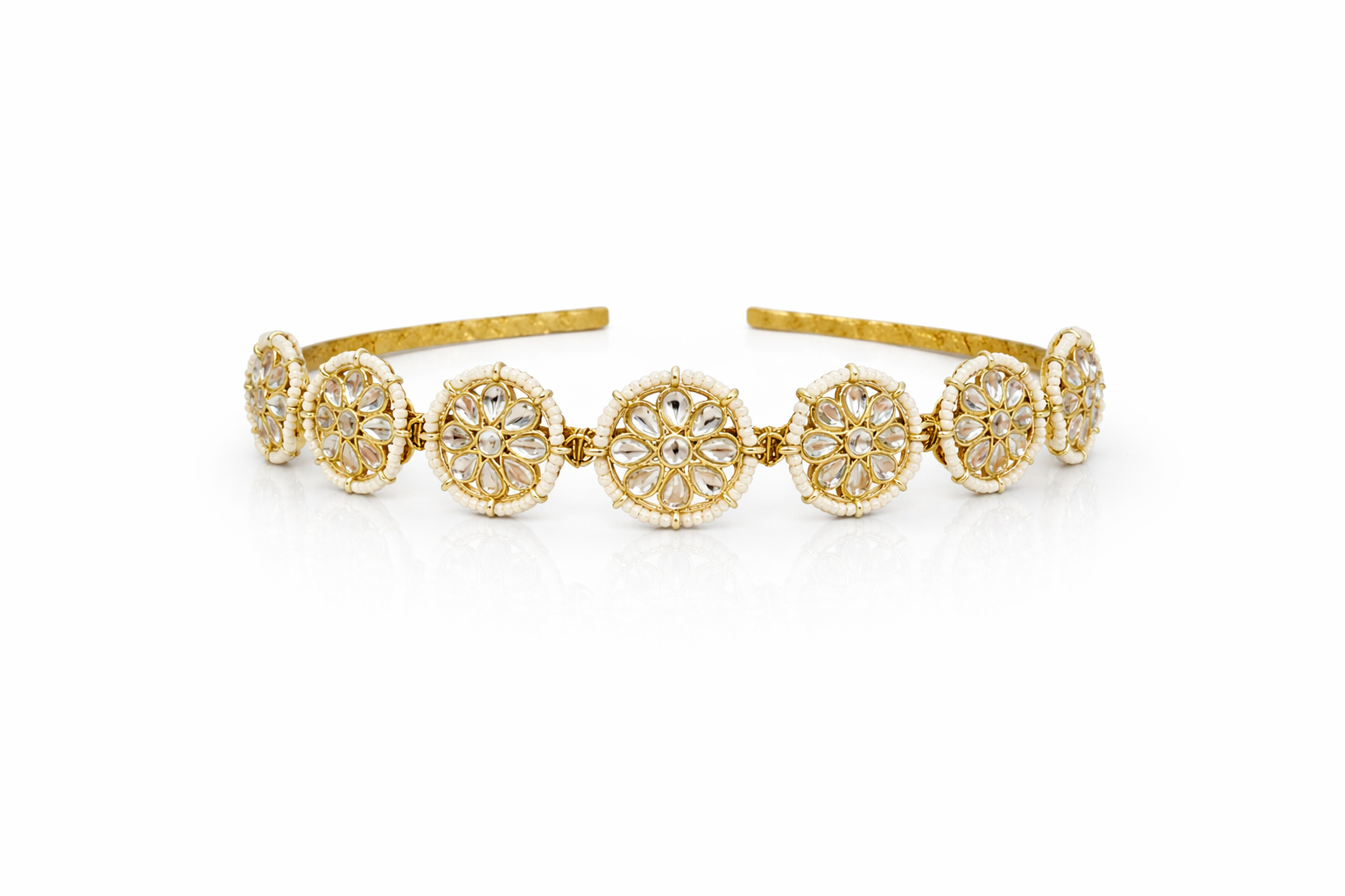 Royal Kundan Floral Hairband
