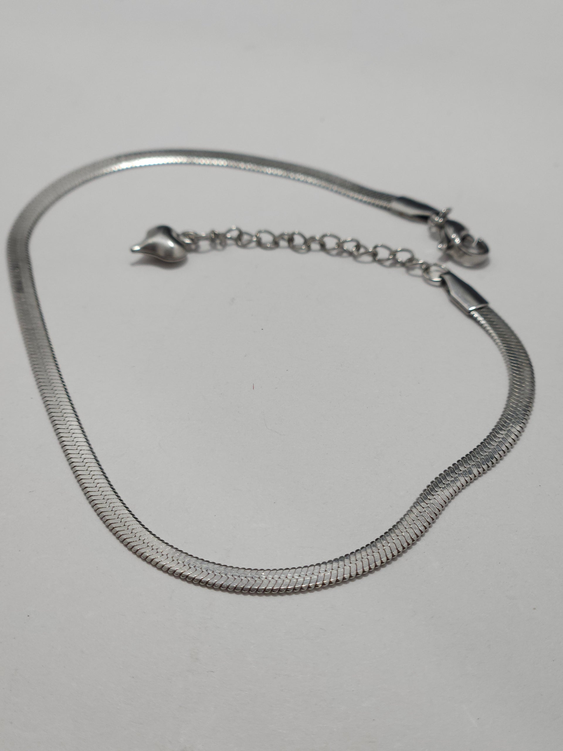Anti-Tarnish Silver Snake Chain Anklet