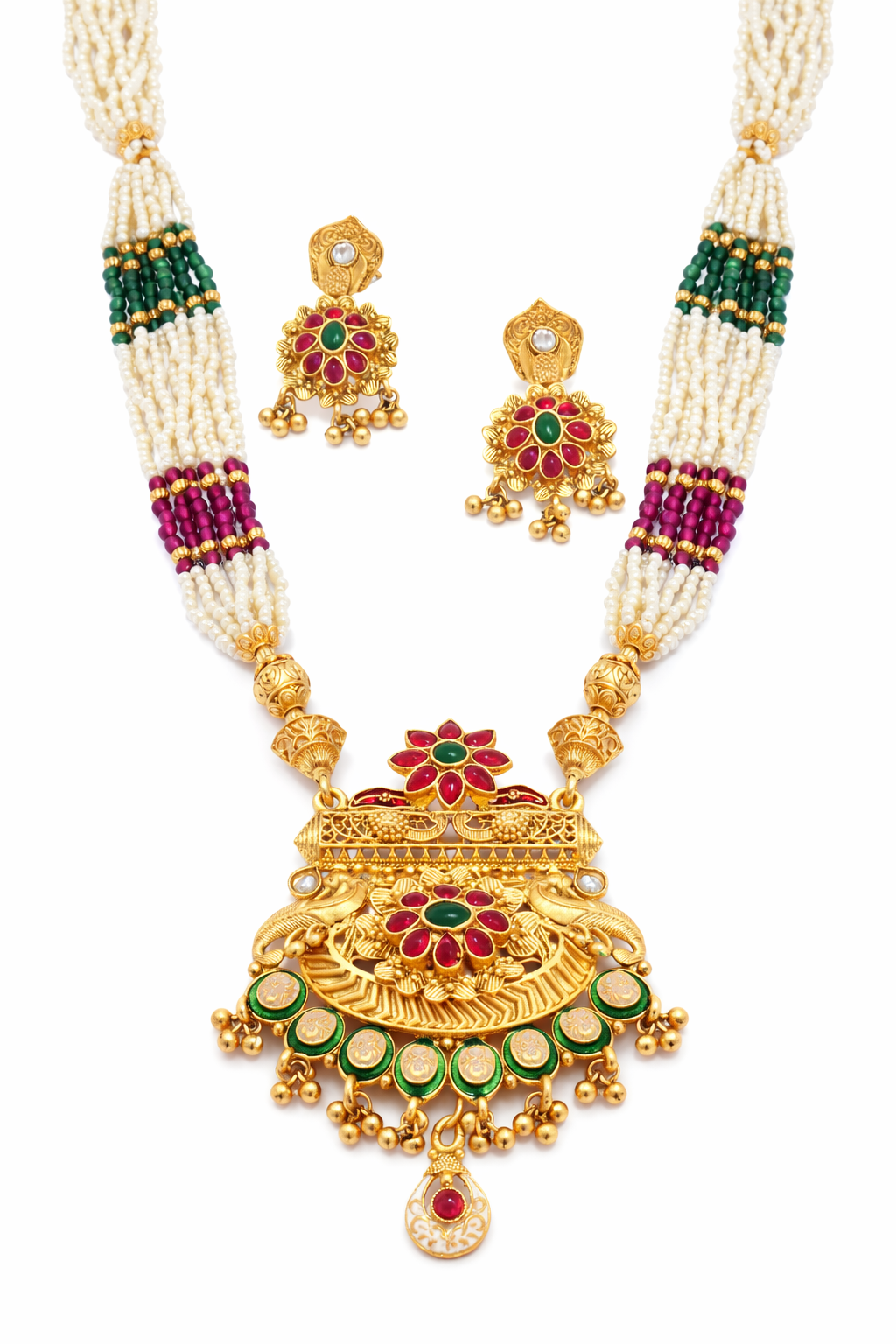 Maharani Rajwadi Long Haar Set