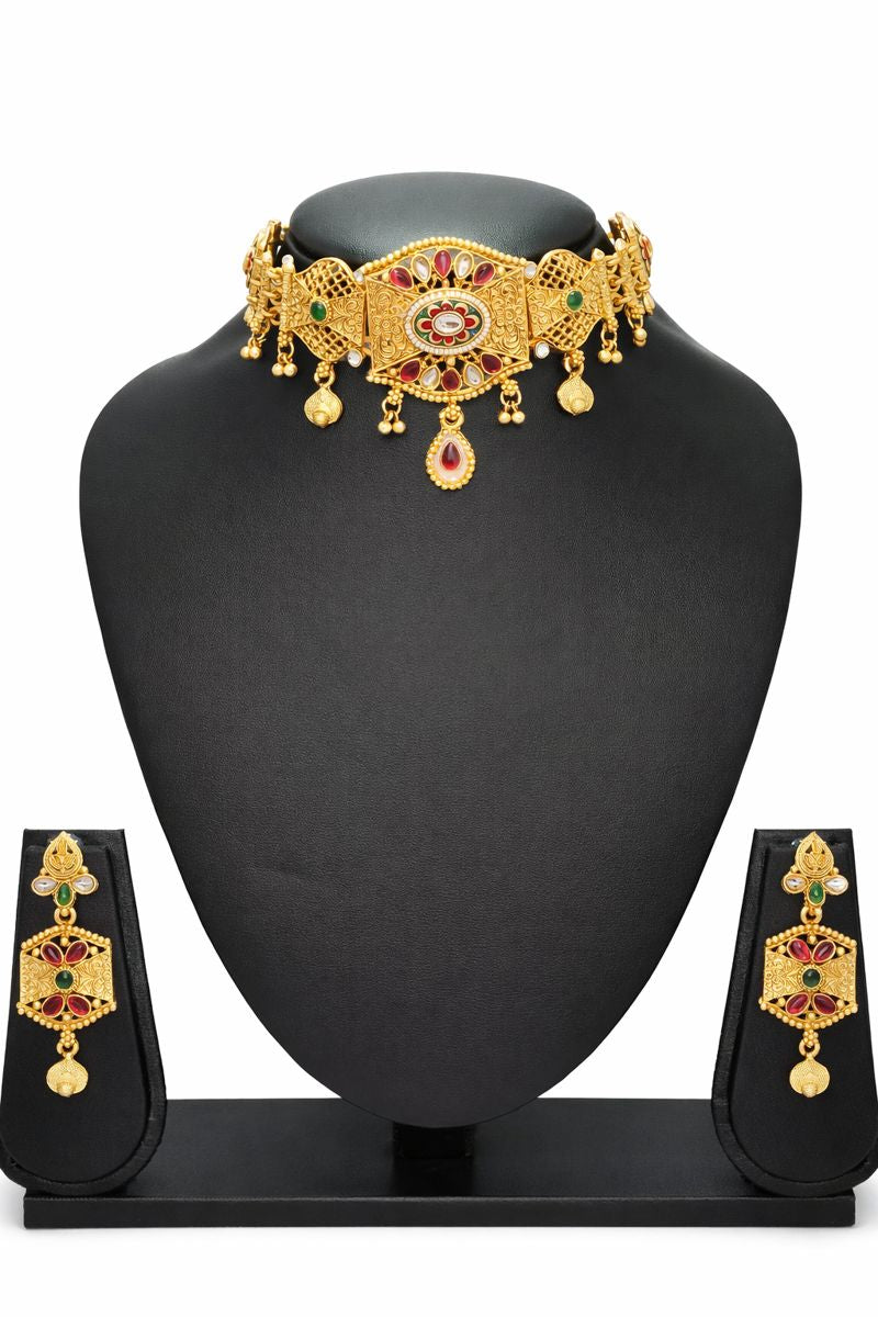 Rajsi Heritage Rajwadi Choker Set