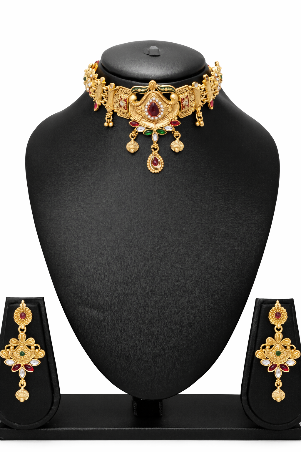 Maharani Rajwadi Kundan Choker Set