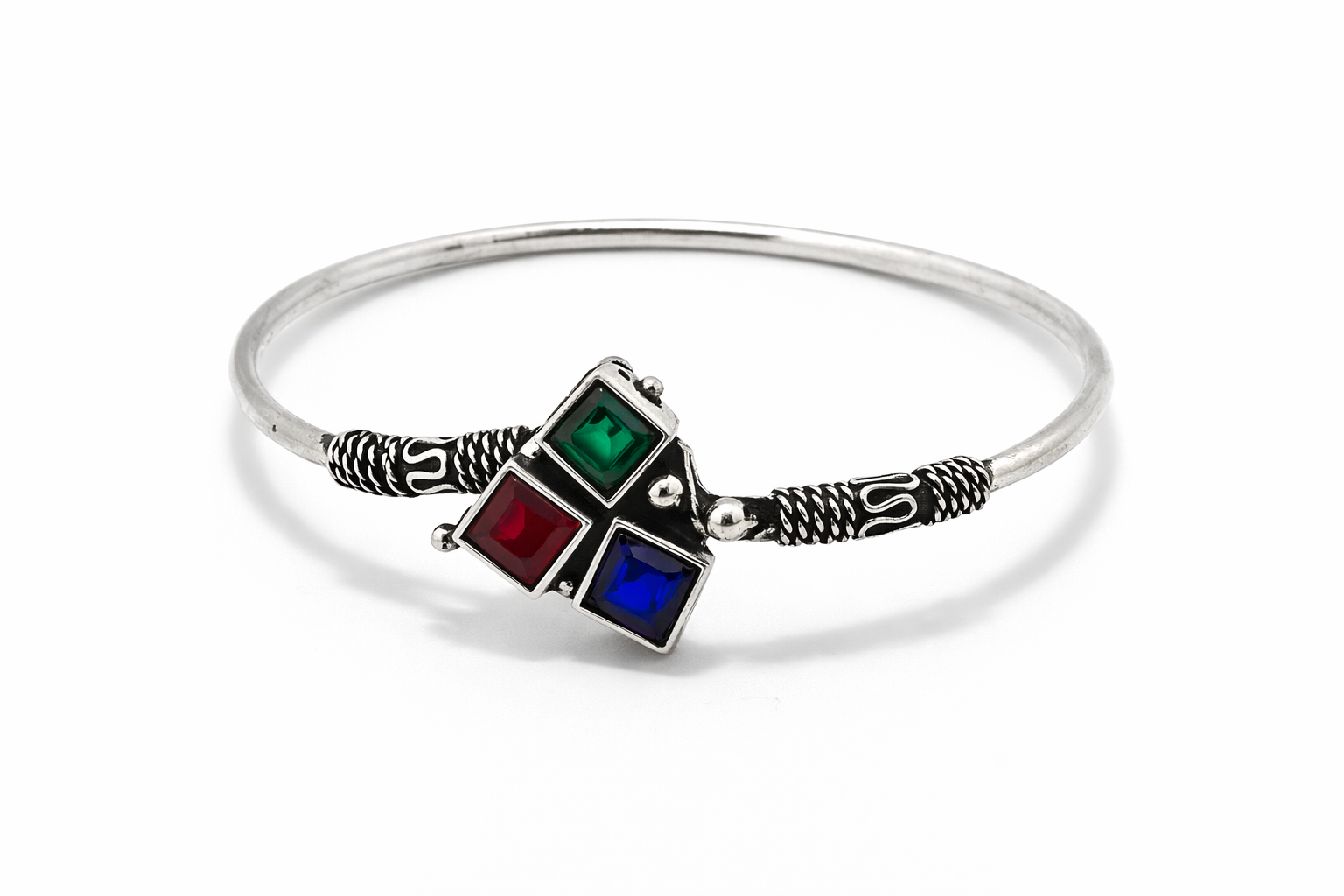 Vintage Royale Oxidised Stone Bracelet