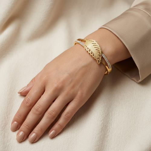 Eternal Leaf Anti-Tarnish Gold Bracelet