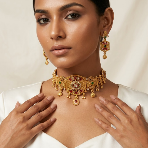 Rajsi Heritage Rajwadi Choker Set