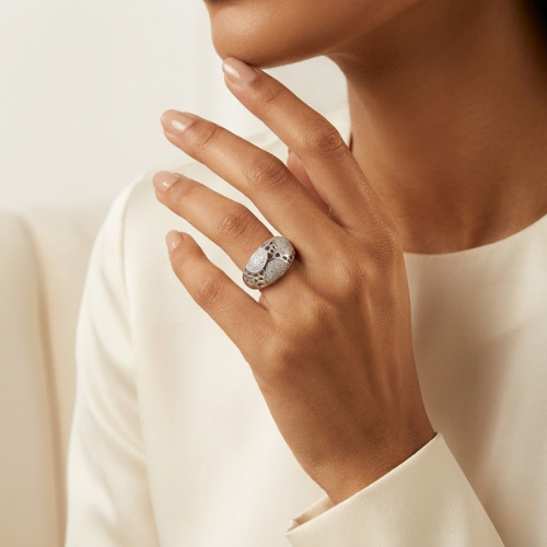 Celestial Mesh American Diamond Ring
