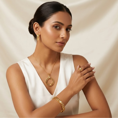 Luxe Geo Glow Combo Jewelry