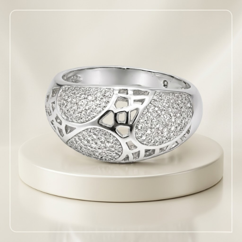 Celestial Mesh American Diamond Ring