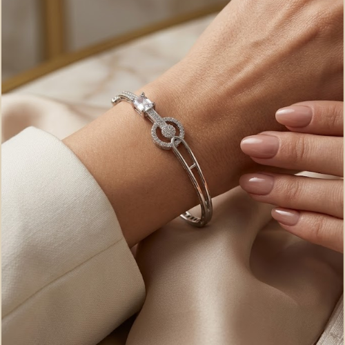Celeste Link American Diamond Bracelet
